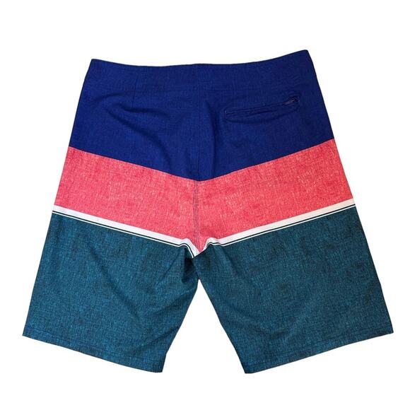 Old Navy Swim Trunks Color Block Boardshorts Mens Size 34 Lace Up California 10" - Picture 2 of 12